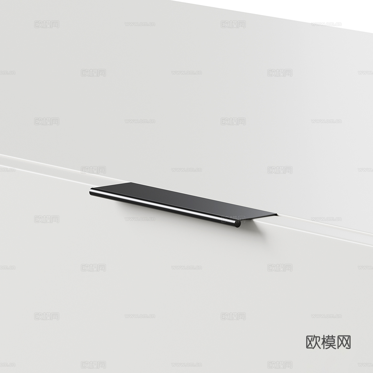 现代意式极简电视柜 边柜3d模型