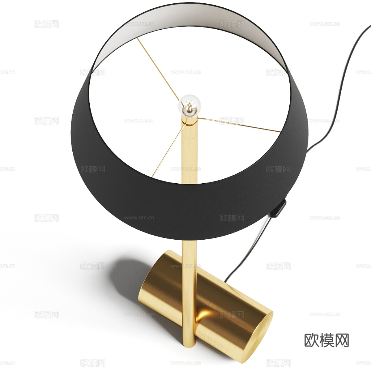 现代意式轻奢落地灯3d模型