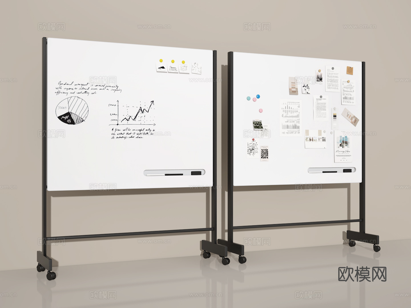 白板3d模型