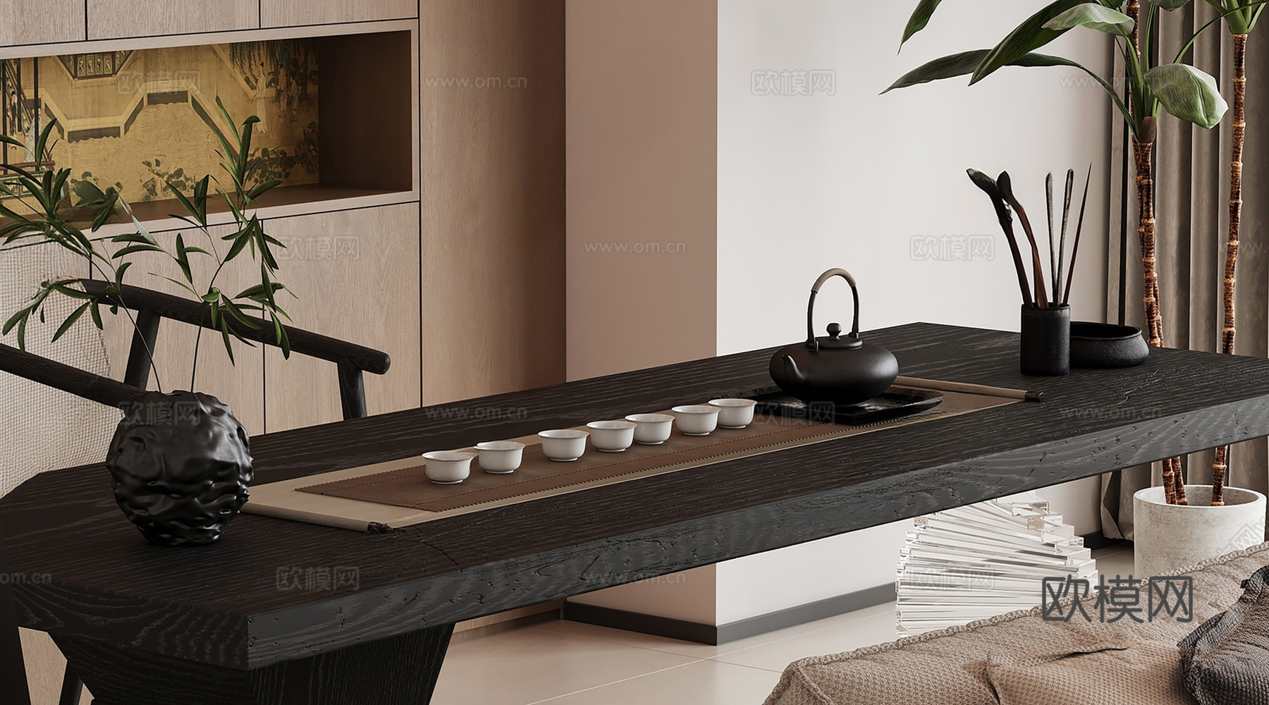 茶具茶壶su模型