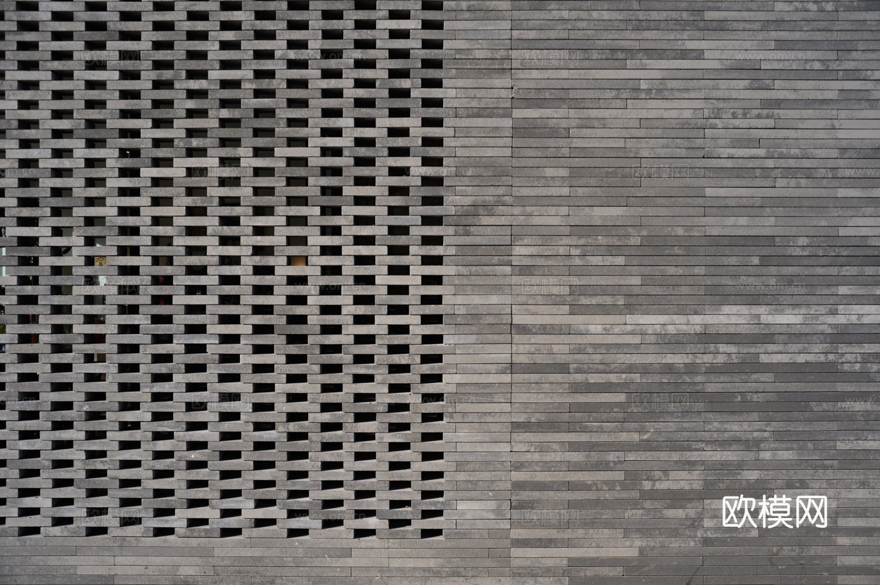 高级白色 灰色 青色石皮 工字 文化石墙面贴图下载