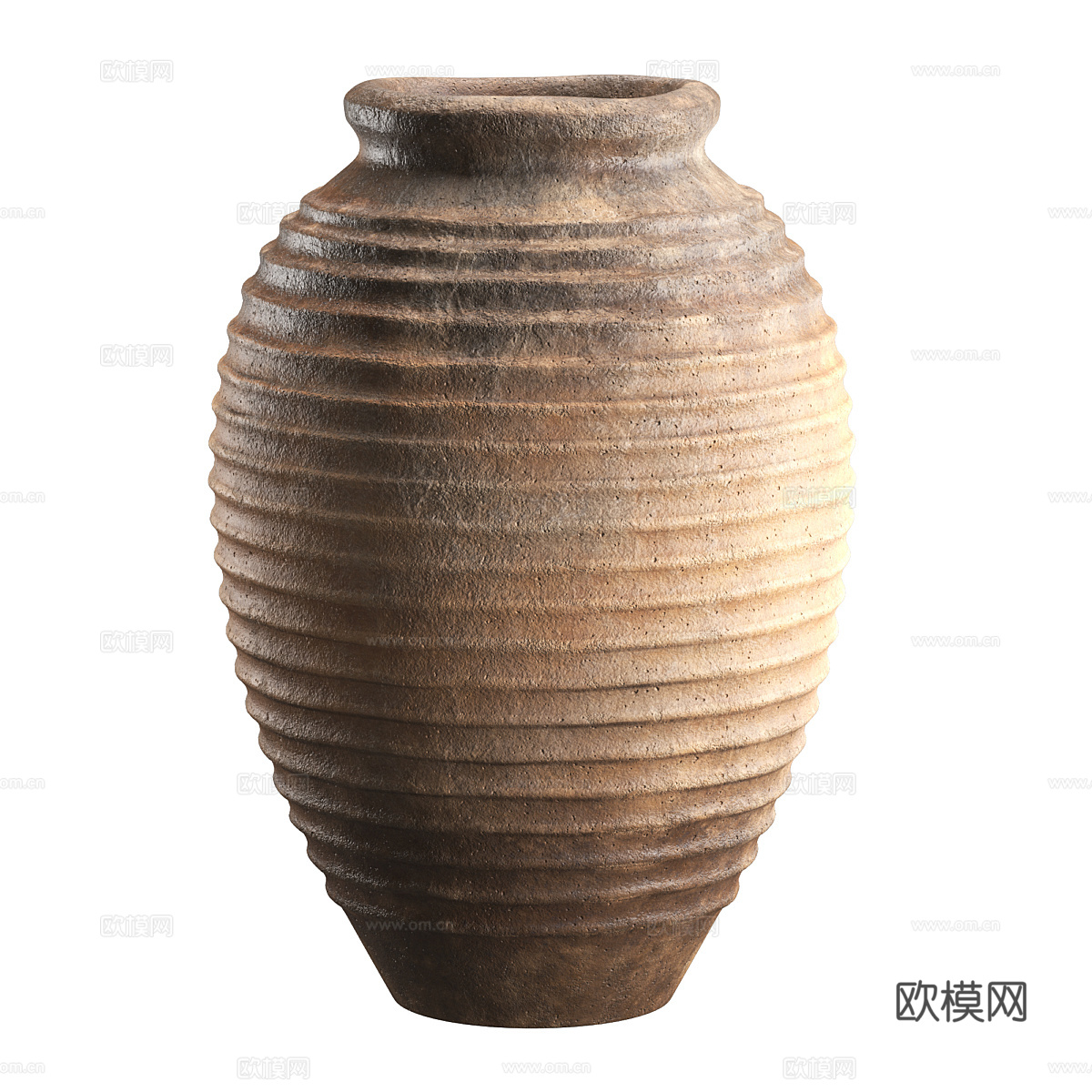 新中式侘寂陶罐 花瓶3d模型