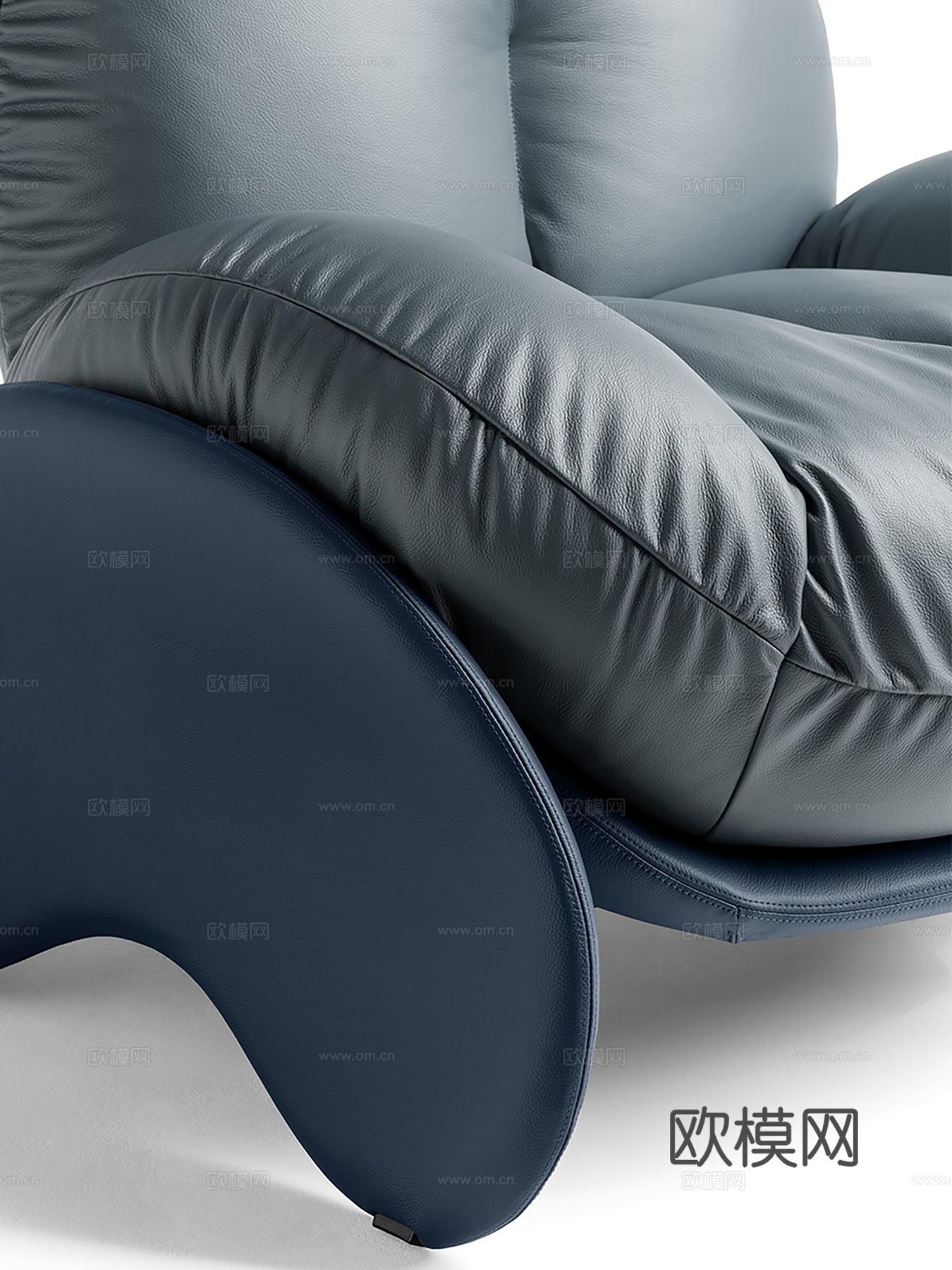 poltrona现代单人可爱沙发 休闲可爱沙发 轻奢皮沙发su模型
