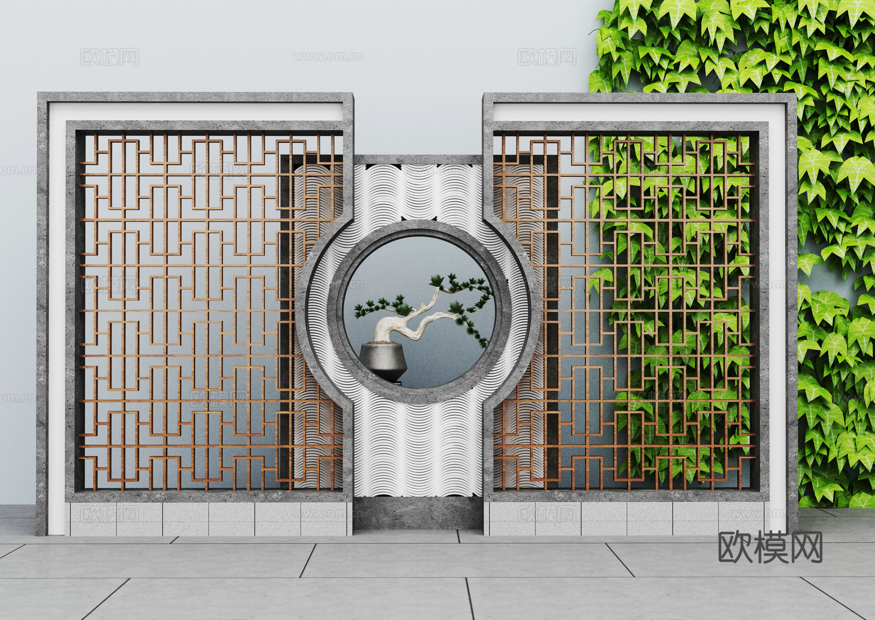 庭院景观小品3d模型