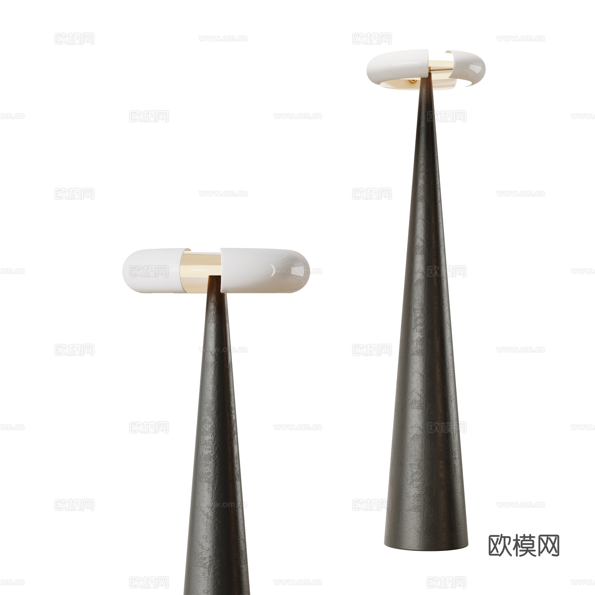 中古风落地灯su模型