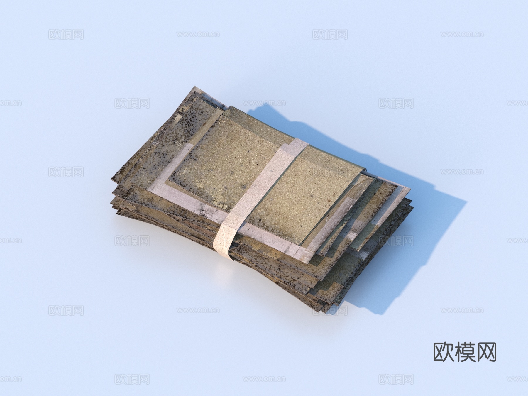 废品 纸壳箱 纸箱 纸板箱su模型