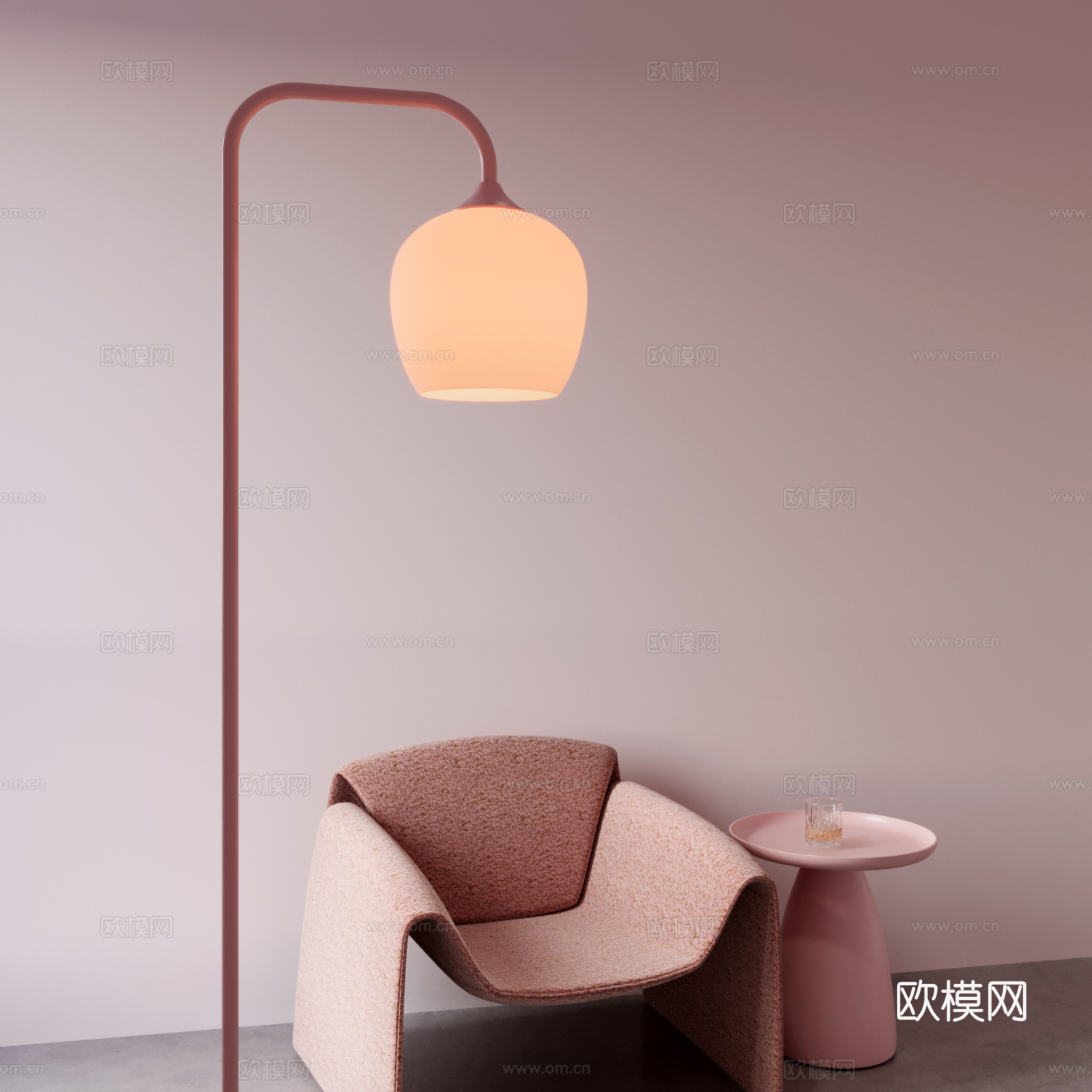 现代钓鱼灯su模型