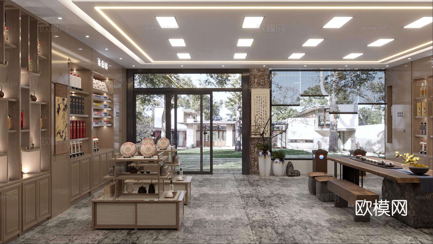 茶叶店3d模型