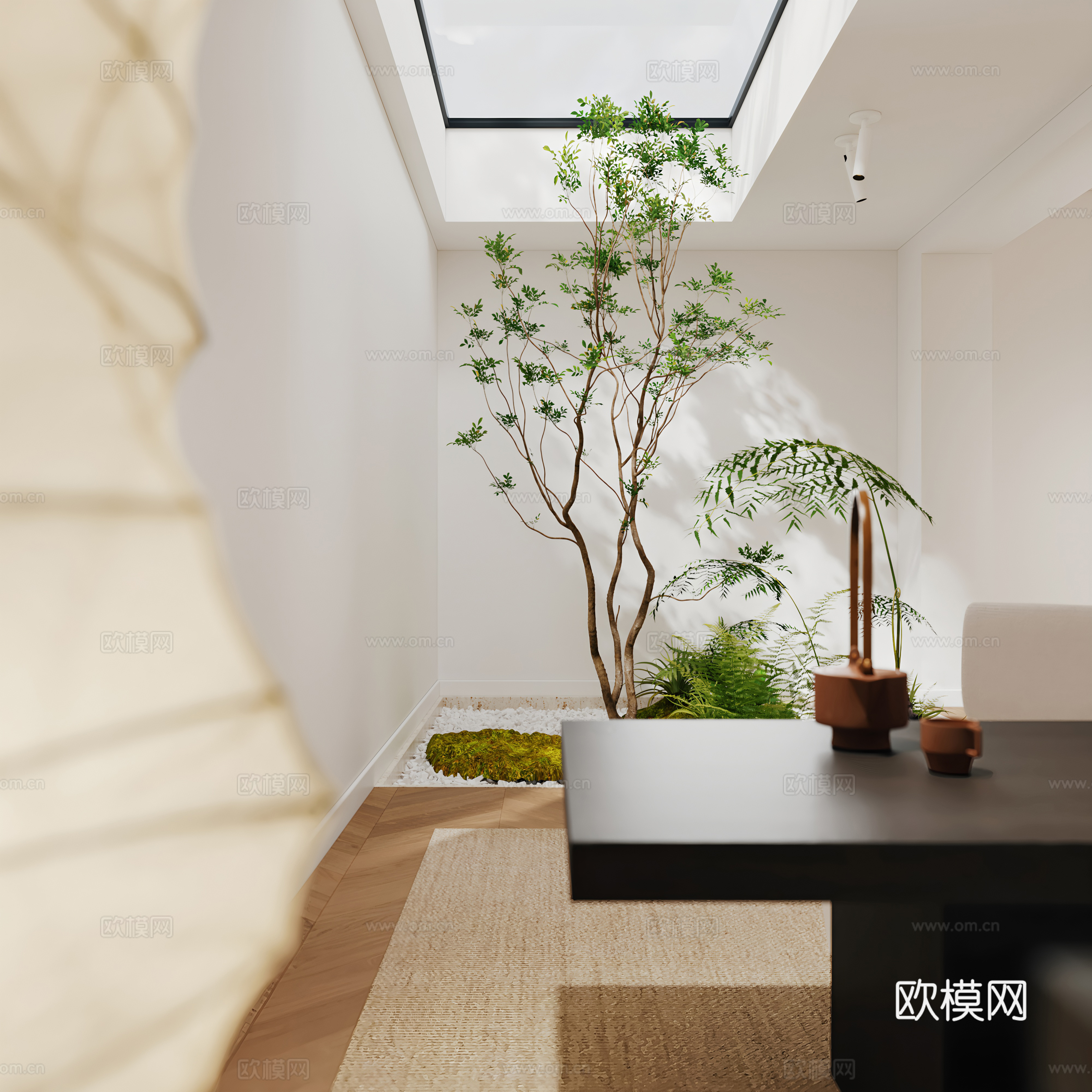 现代，客厅3d模型下载（渲染图5）