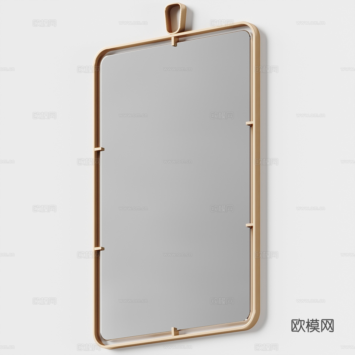 新中式轻奢装饰镜子3d模型