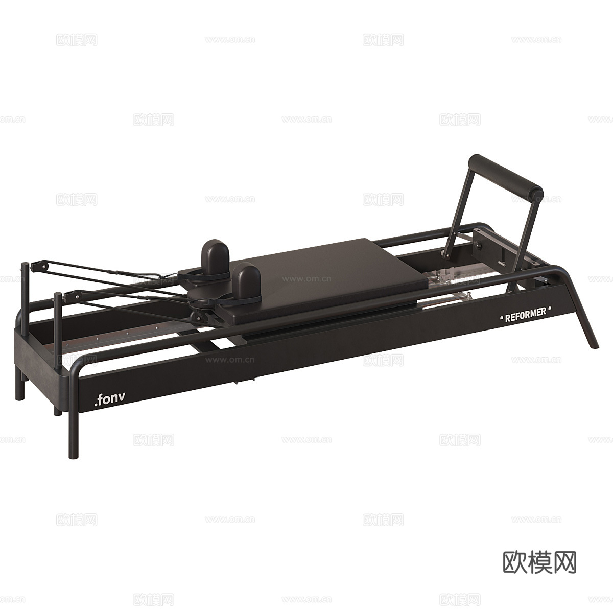 现代健身器材 塑身机3d模型
