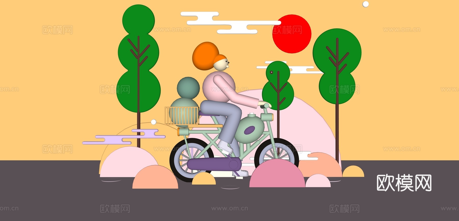 人物 卡通人物su模型