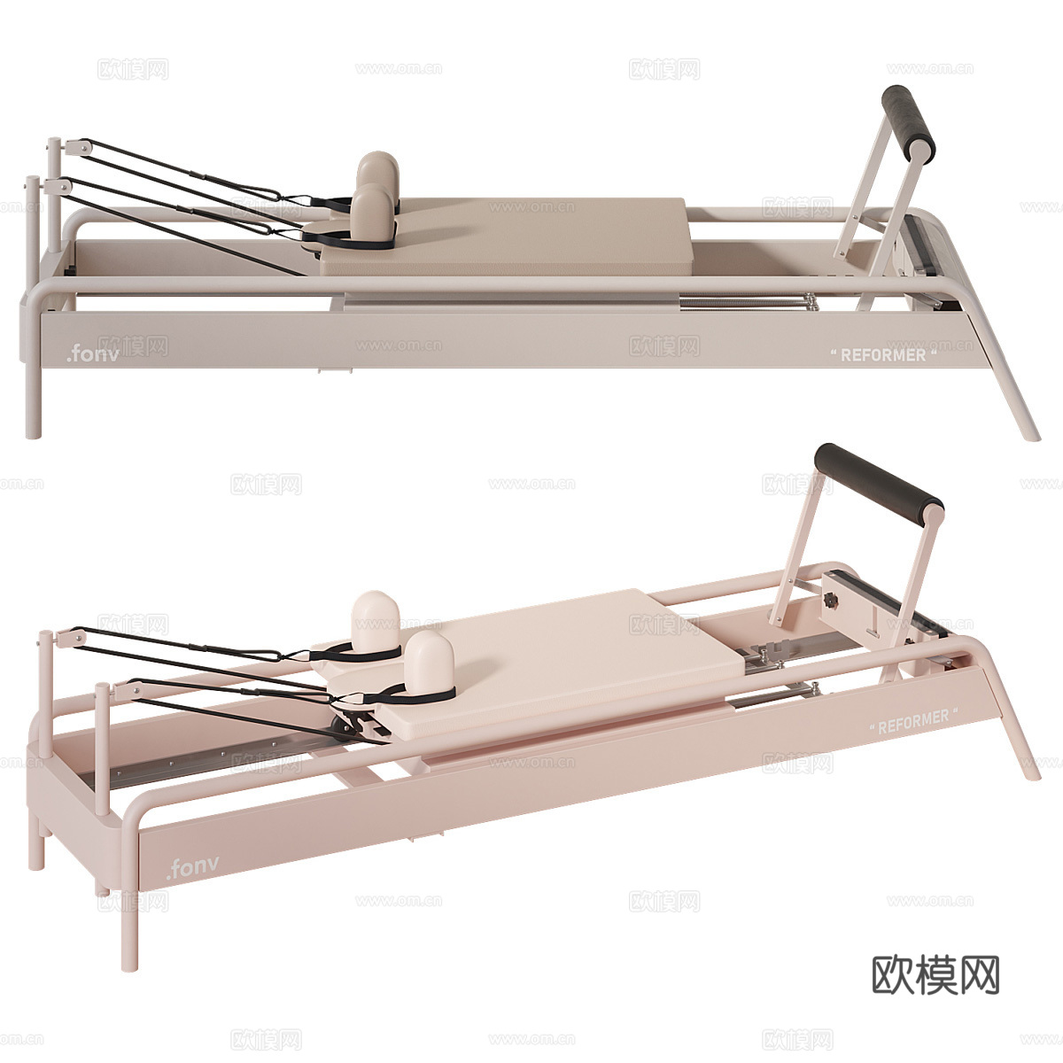 现代健身器材 塑身机3d模型