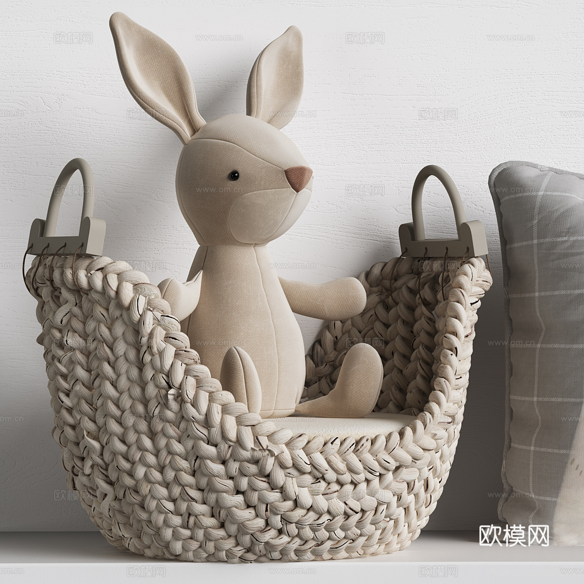 现代奶油风儿童玩具3d模型