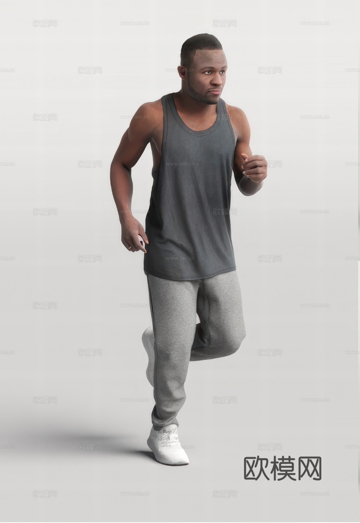 人物运动男人3d模型