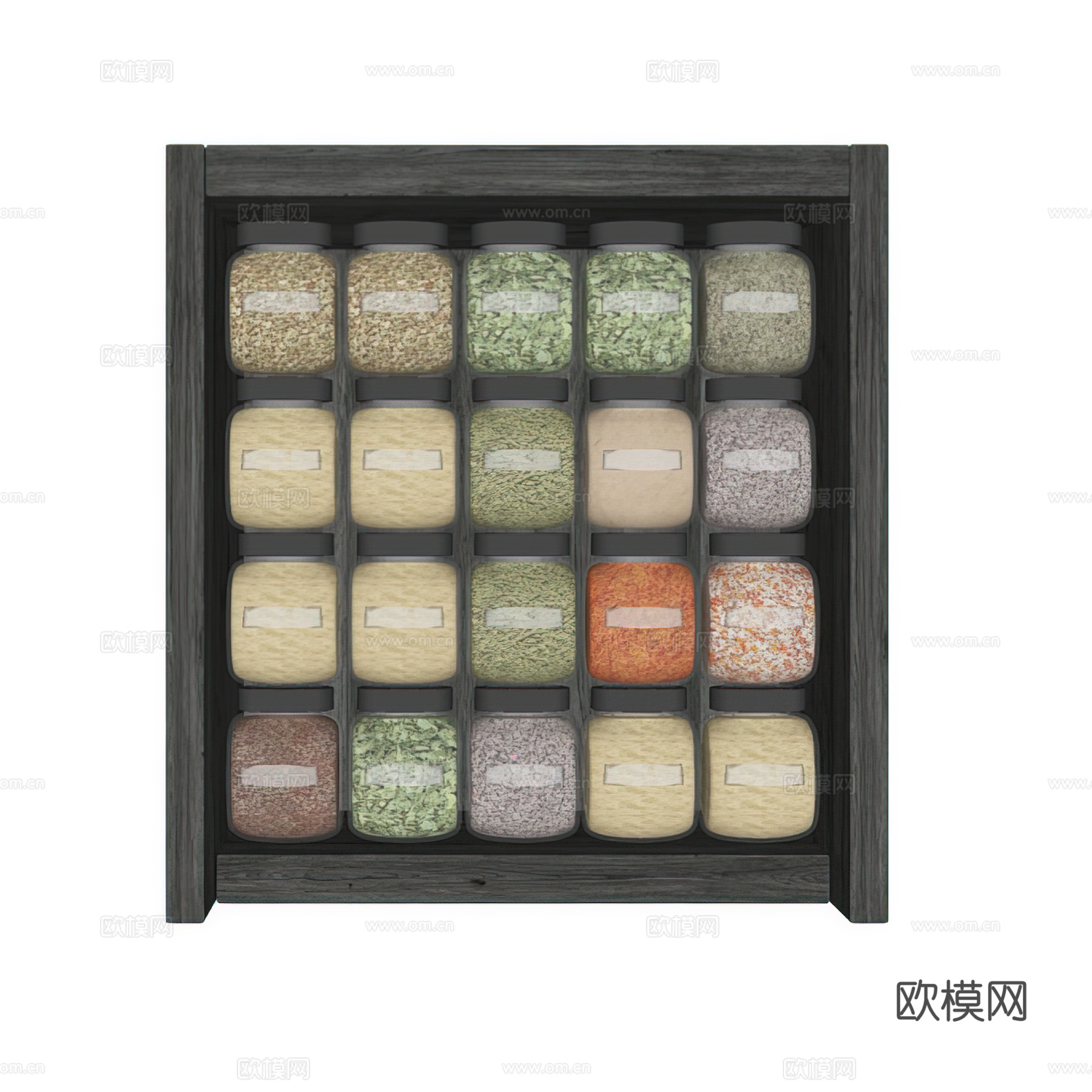 现代厨房用品 饮料 厨房摆件 调料瓶 厨房厨具 货架su模型