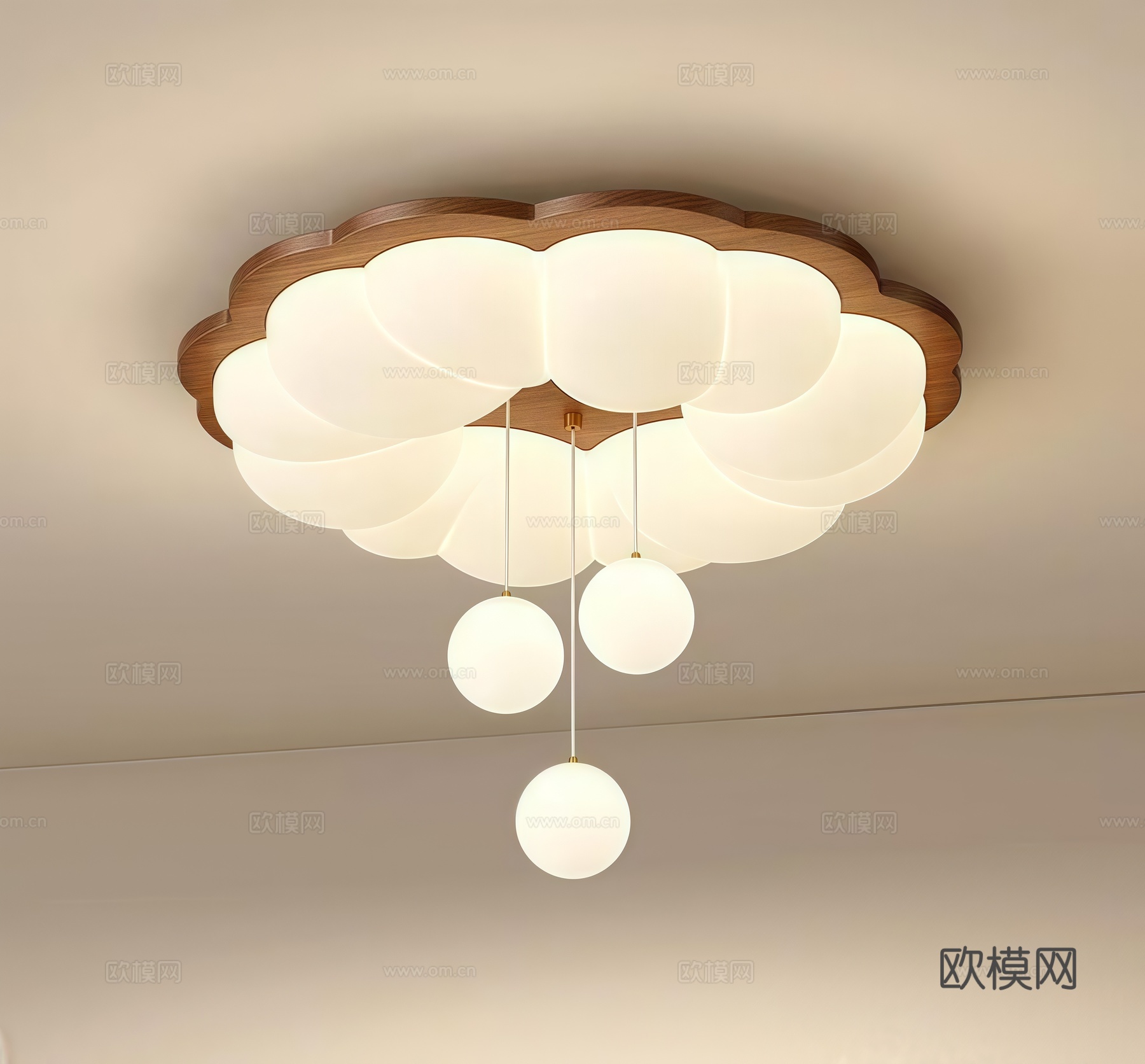 中古吸顶灯 装饰灯3d模型