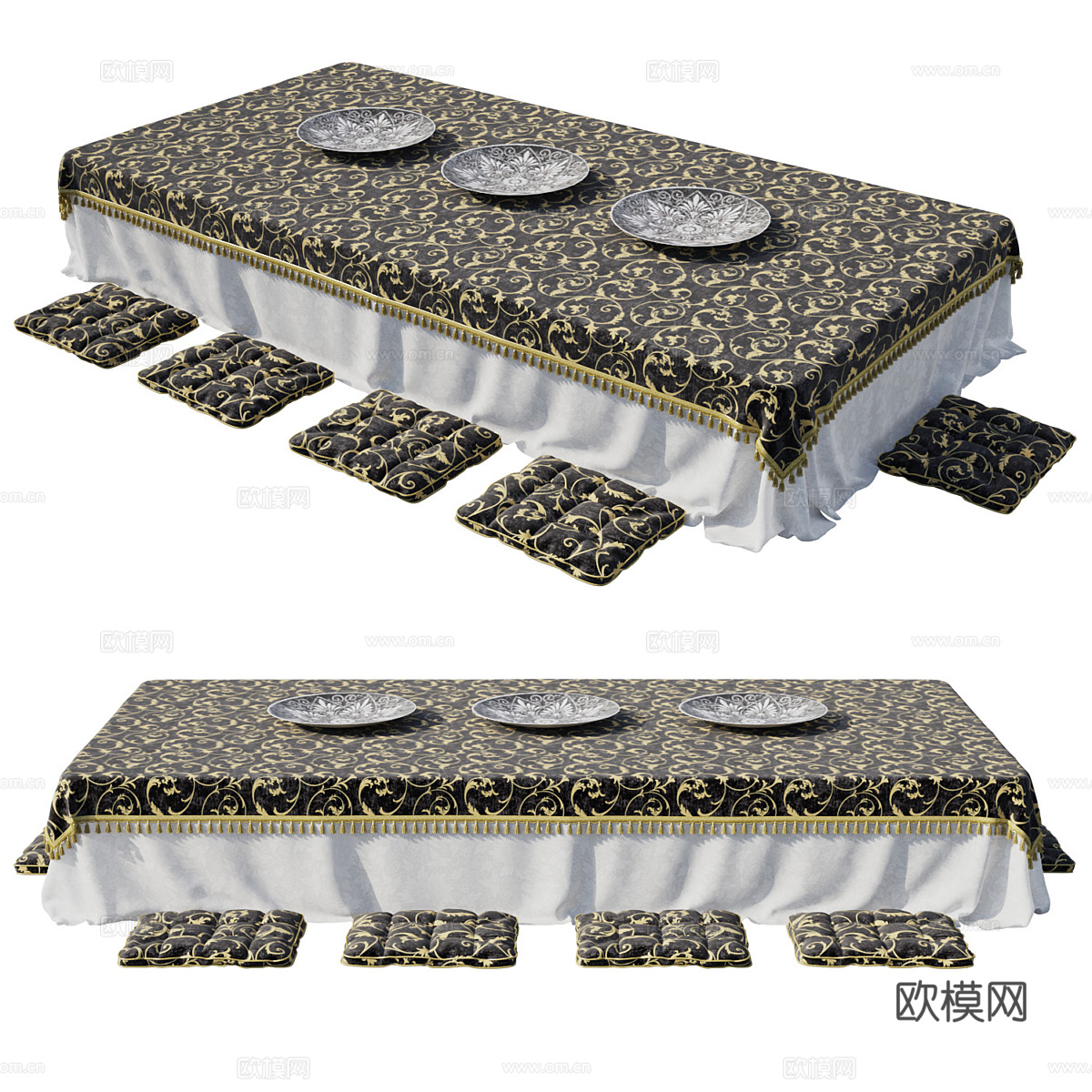 桌布 座垫3d模型