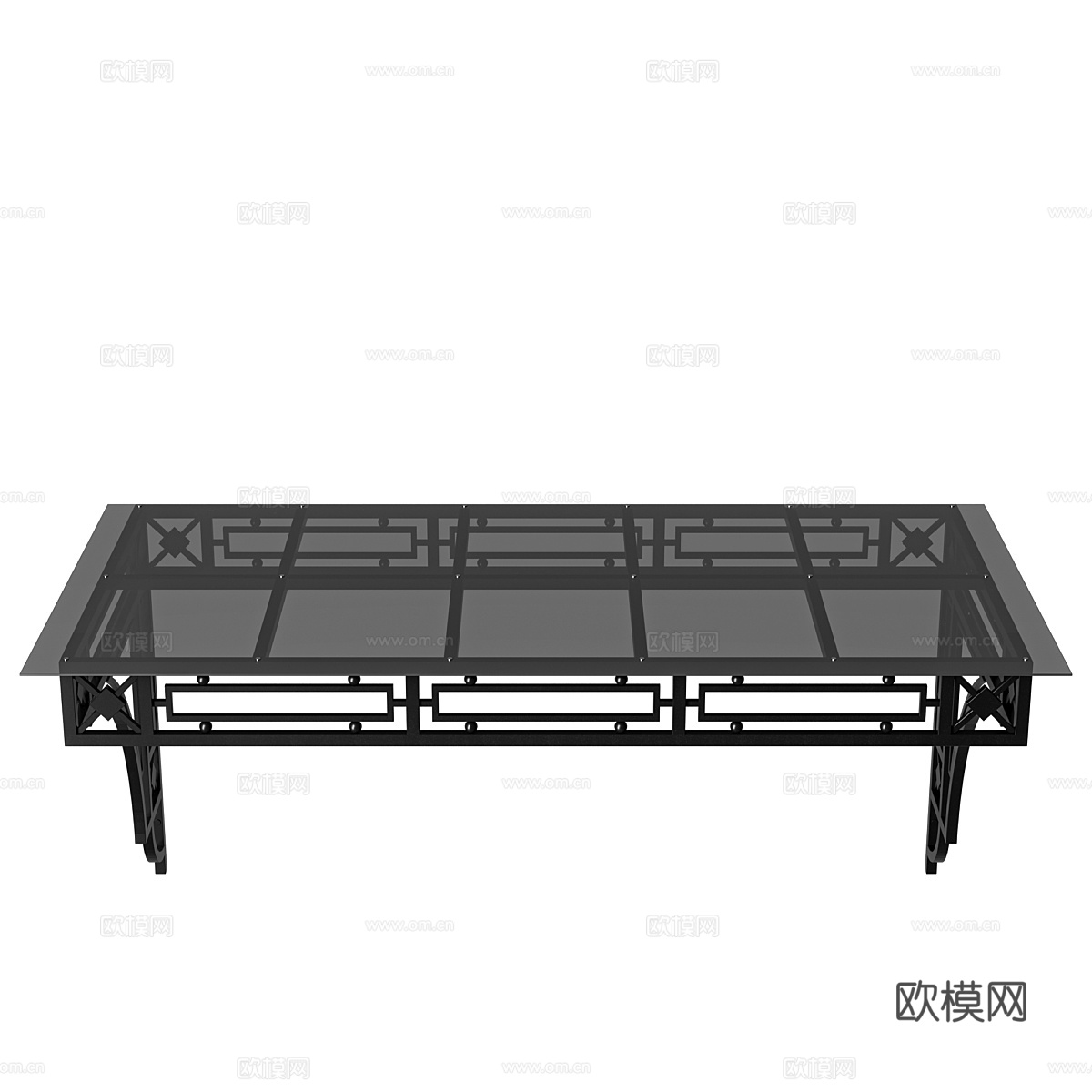 新中式雨棚 玻璃遮阳篷3d模型