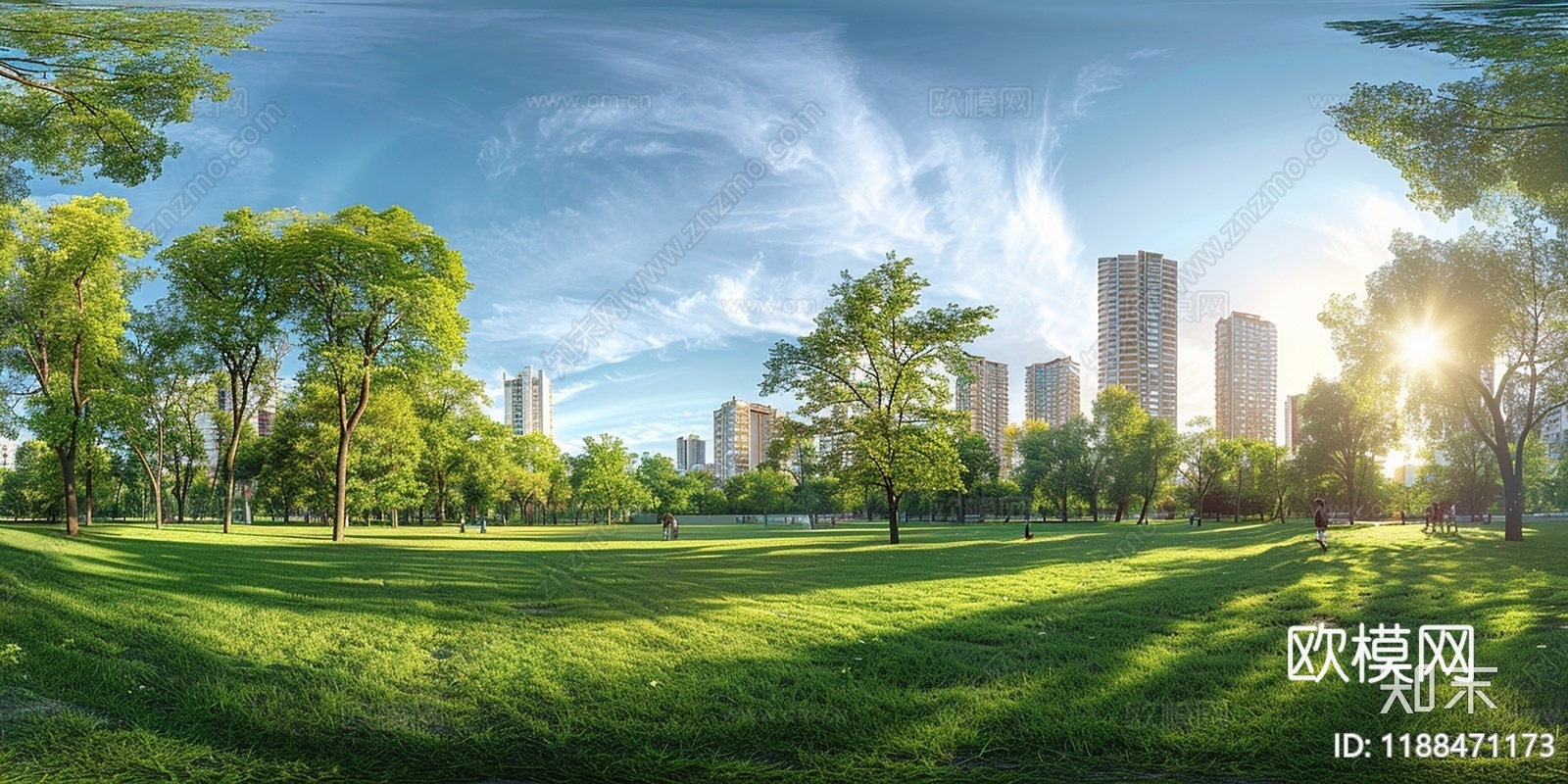 现代城市外景 小区外景