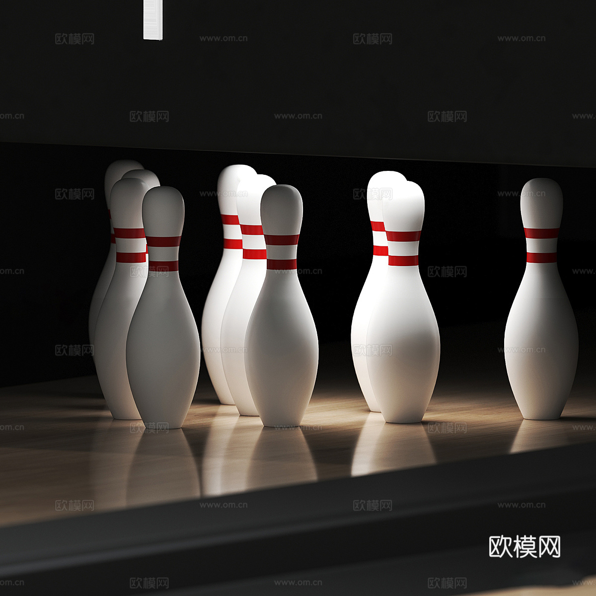 现代意式保龄球馆3d模型