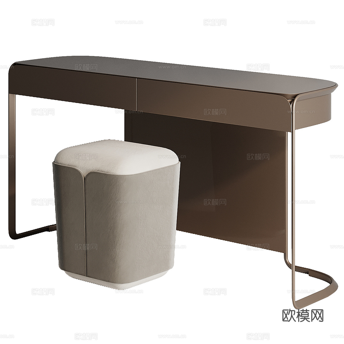 现代意式极简梳妆台3d模型
