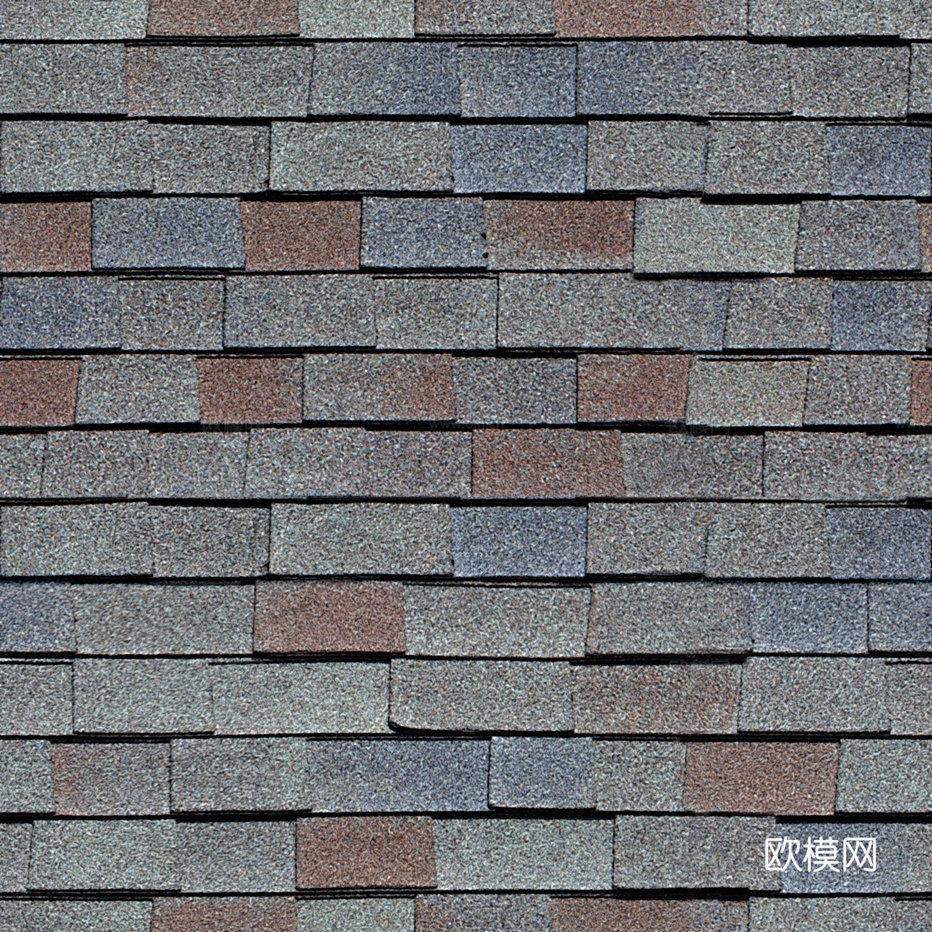 瓦砖，房顶瓦片 户外砖墙 仿古砖 无缝贴图