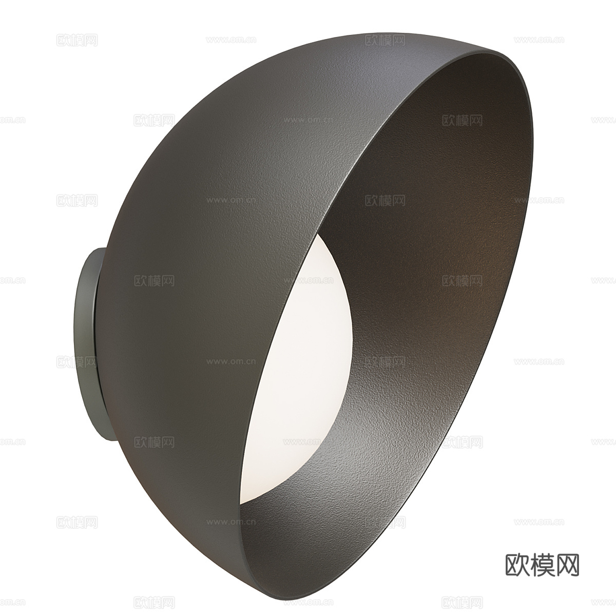 现代极简奶油风吸顶灯3d模型