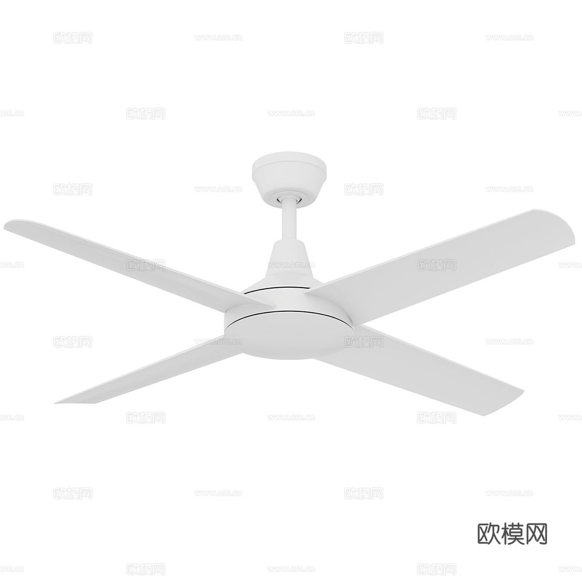 现代意式极简风扇灯3d模型