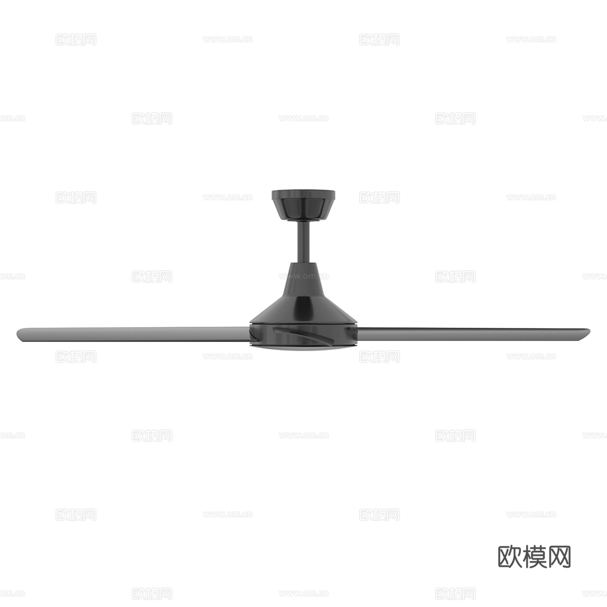 现代意式极简风扇灯3d模型