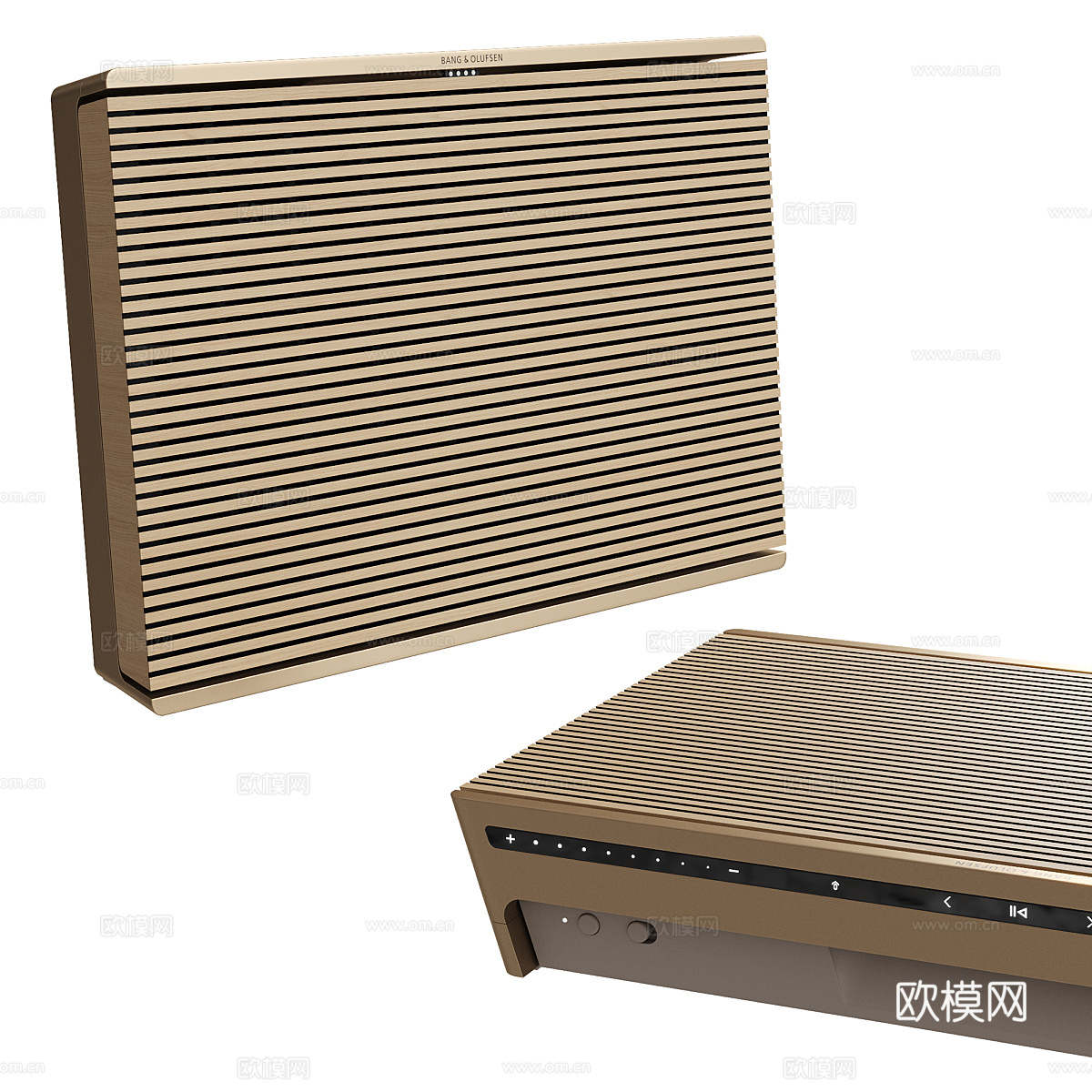 现代意式便携式扬声器3d模型