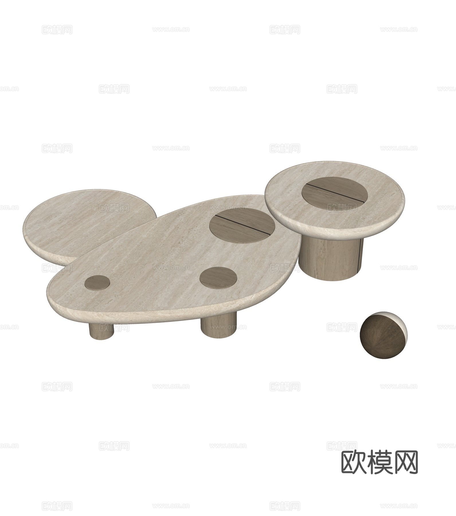 茶几组合集合su模型