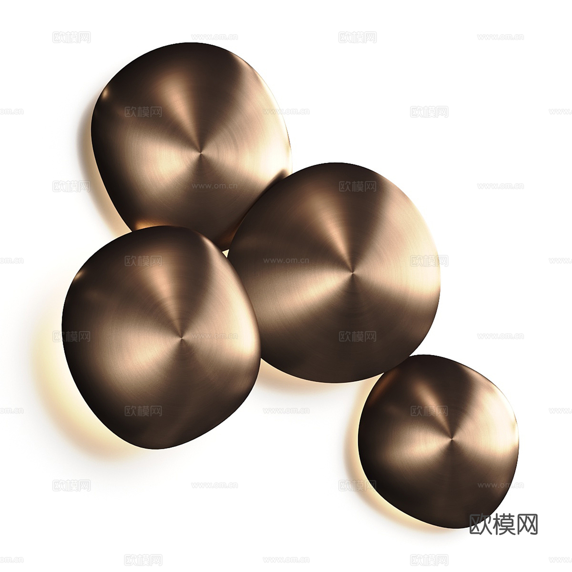 现代轻奢壁灯 墙饰挂件su模型