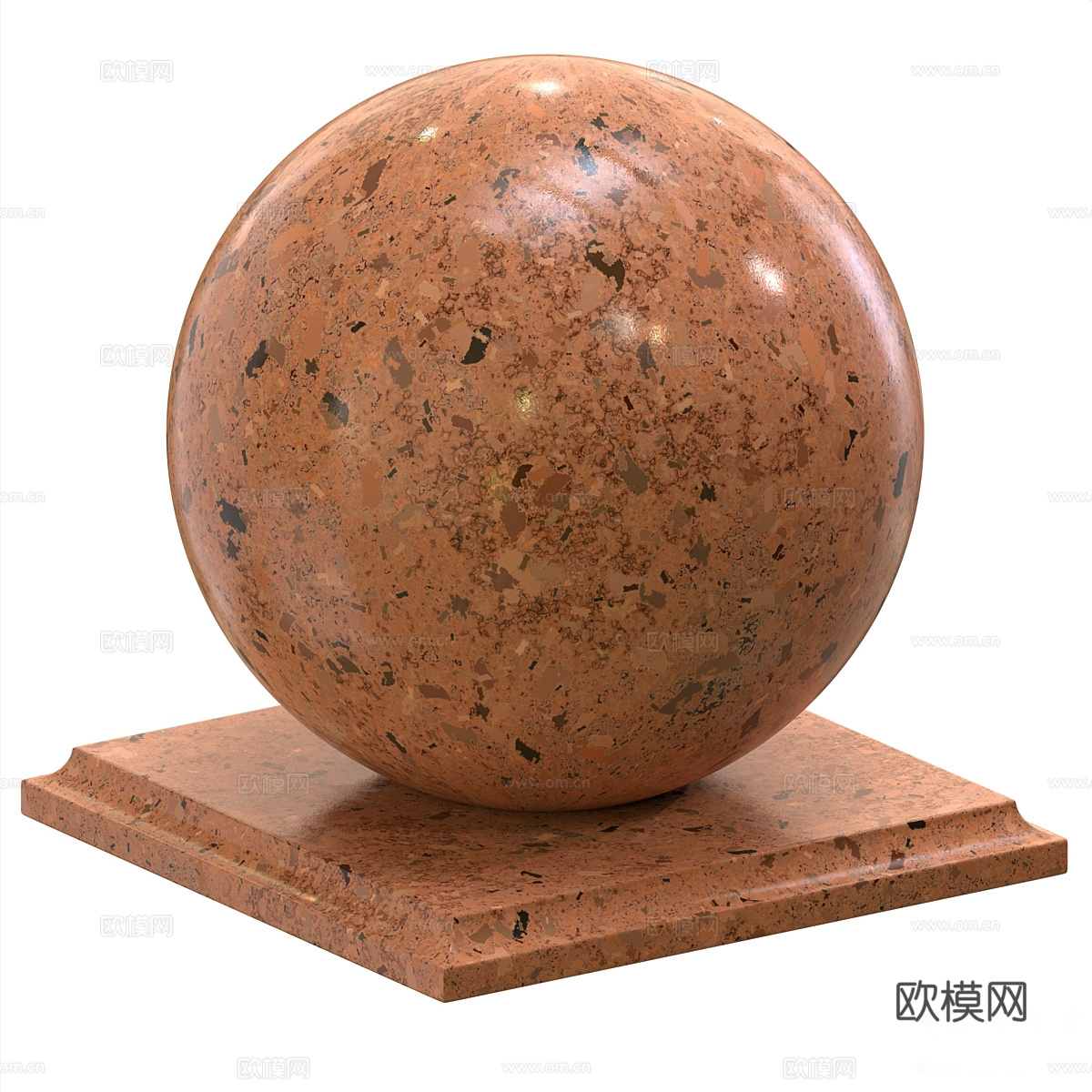 现代意式大理石 水磨石 石英石 花岗岩3d模型