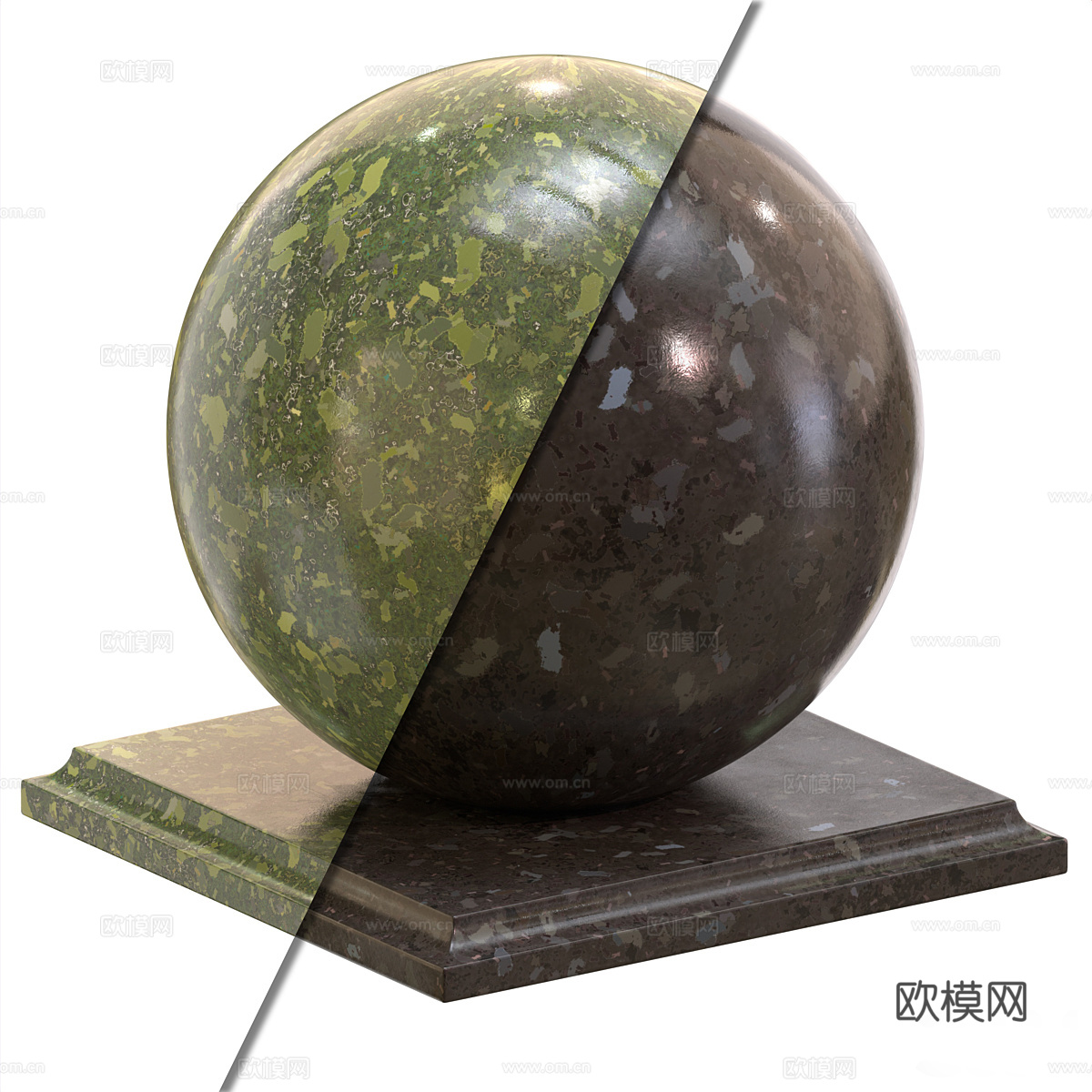 现代意式大理石 水磨石 石英石 花岗岩3d模型