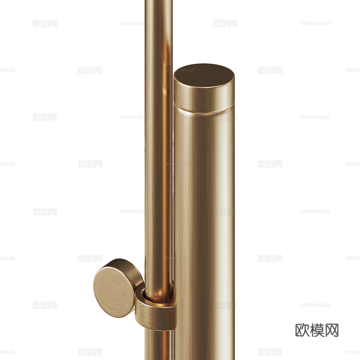 现代意式轻奢金属落地灯3d模型