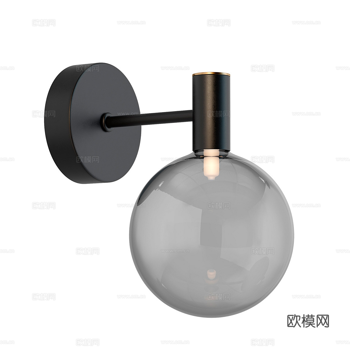现代简约壁灯 壁灯 简约壁灯 球形壁灯 装饰壁灯3d模型