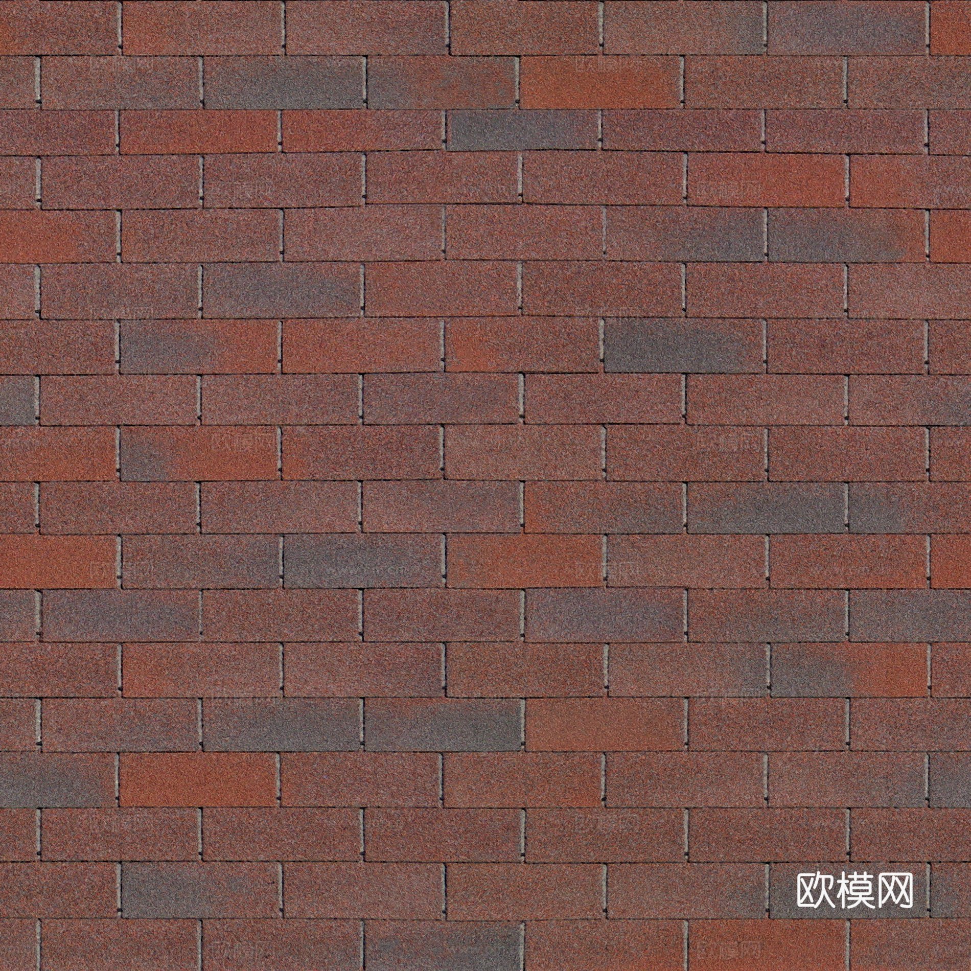 瓦砖，房顶瓦片 户外砖墙 仿古砖 无缝贴图