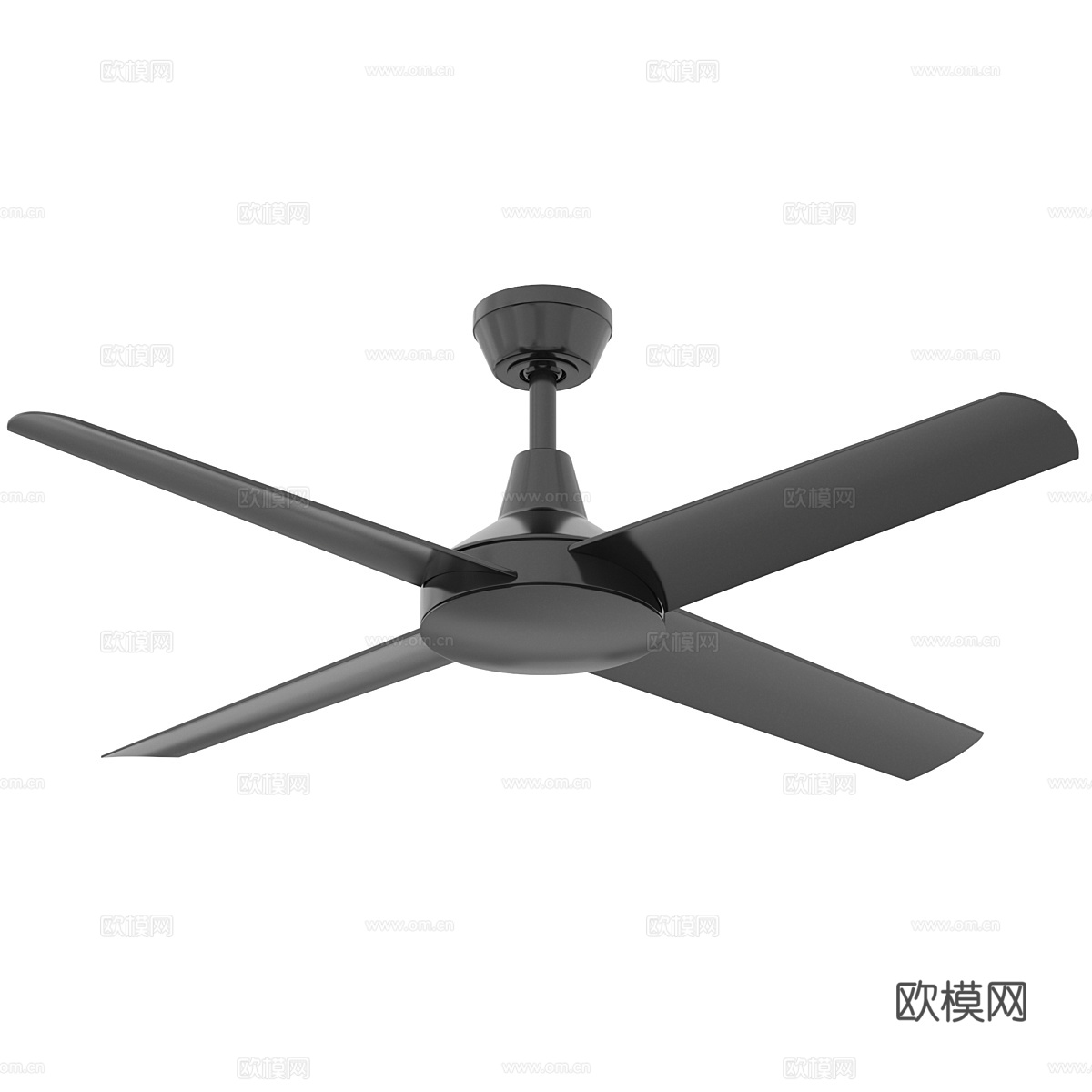 现代意式极简风扇灯3d模型