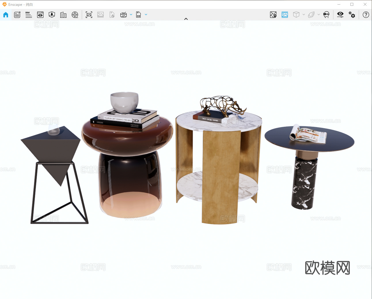 边几 角几 金属边几 玻璃边几 石材边几 圆边几su模型