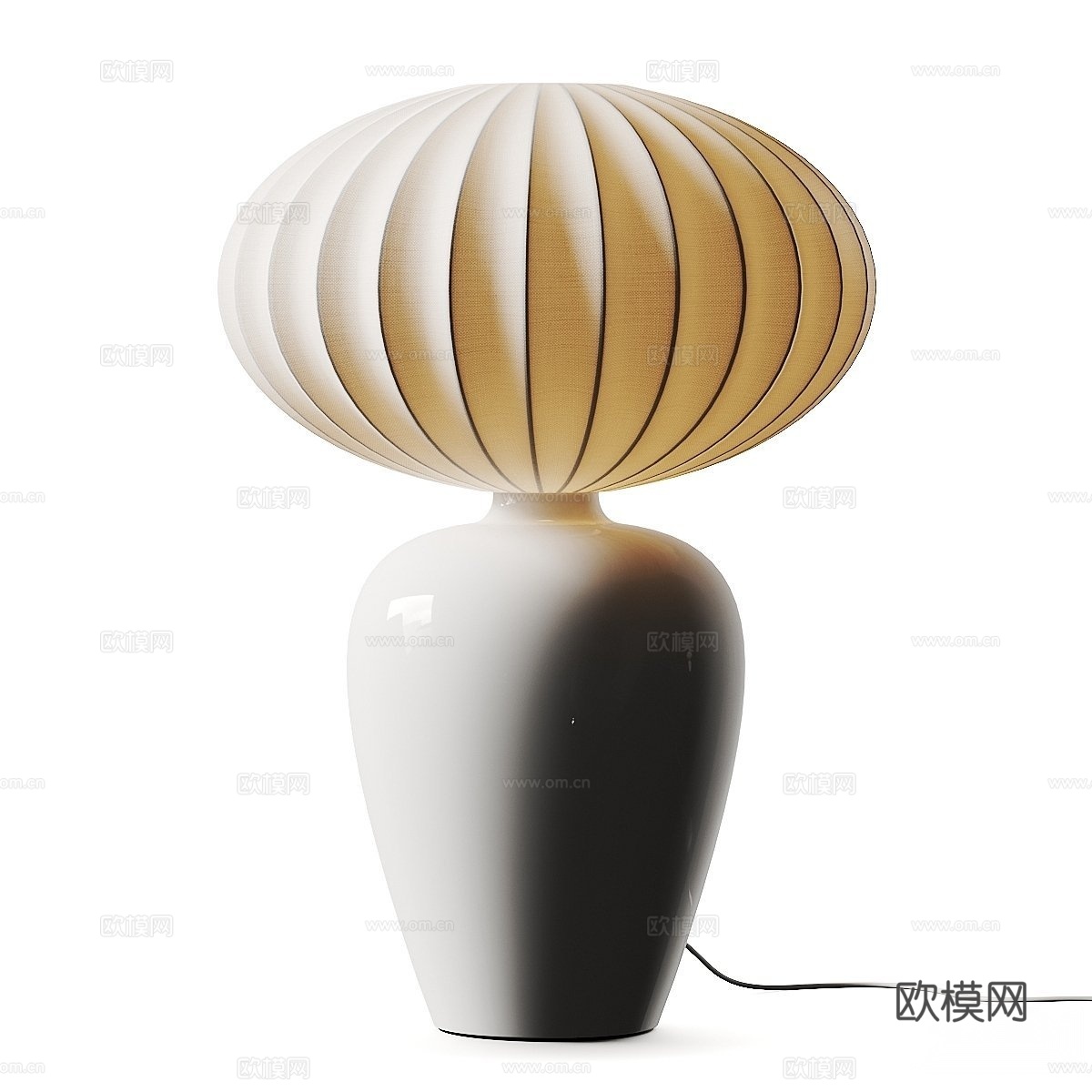 Bureau 现代台灯 玻璃台灯su模型