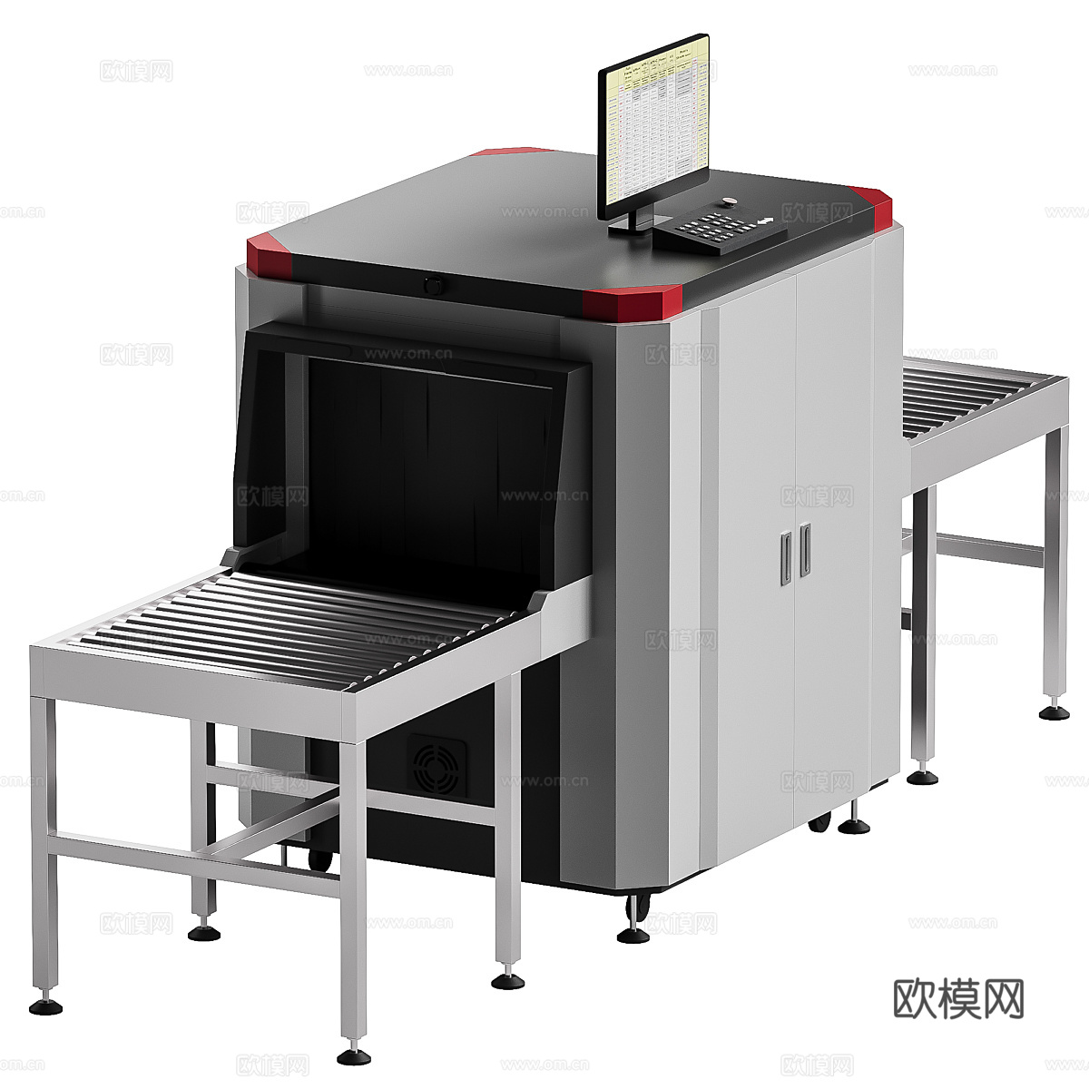 现代安检 X 射线行李扫描仪 探测器3d模型