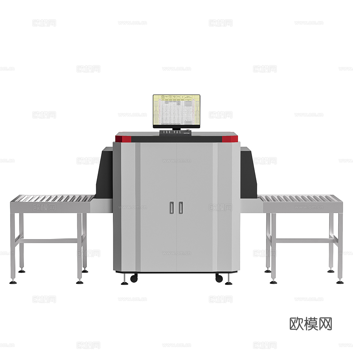现代安检 X 射线行李扫描仪 探测器3d模型