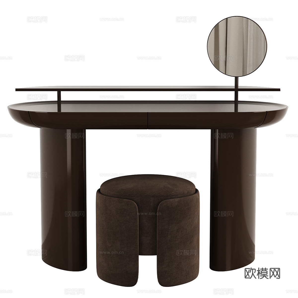 现代意式极简梳妆台3d模型