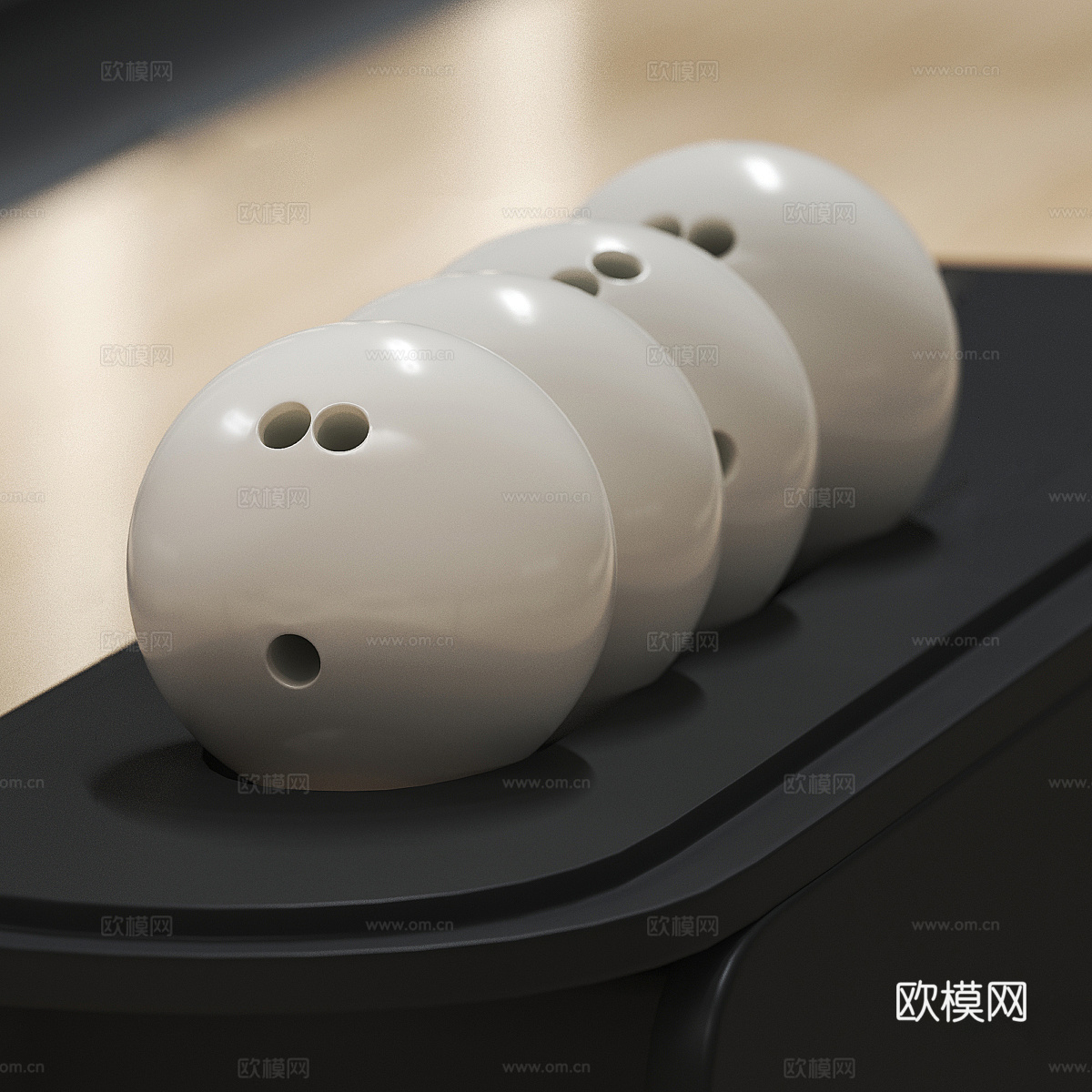 现代意式保龄球馆3d模型