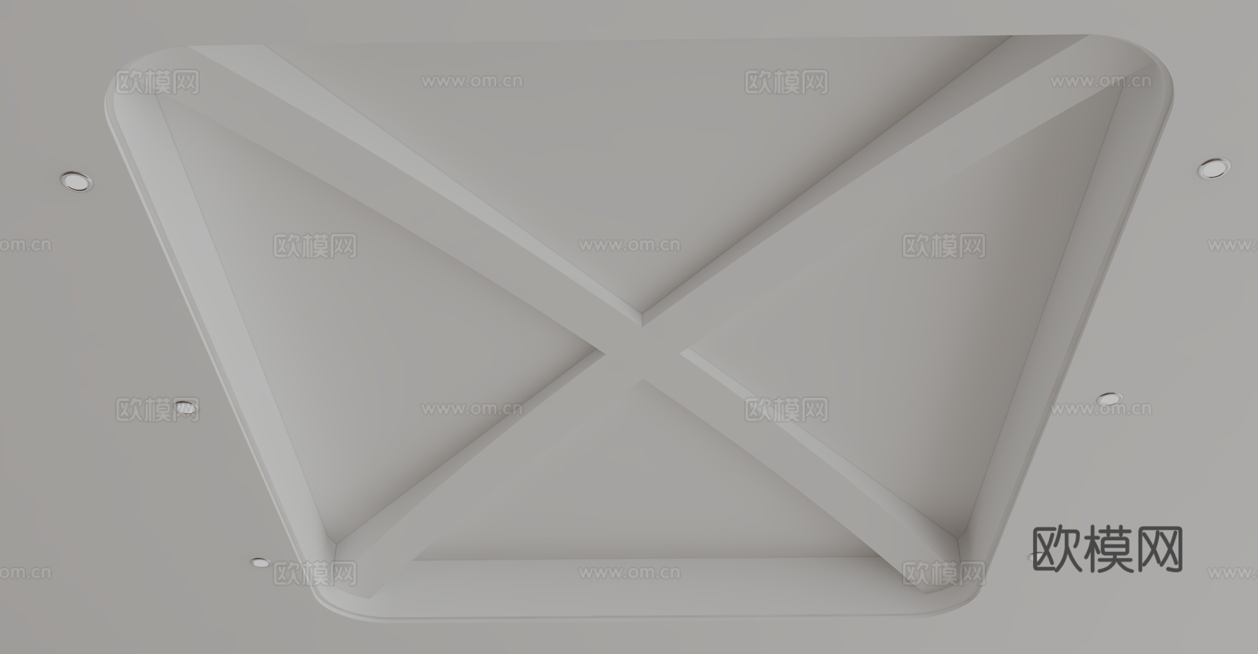 美式天花吊顶3d模型
