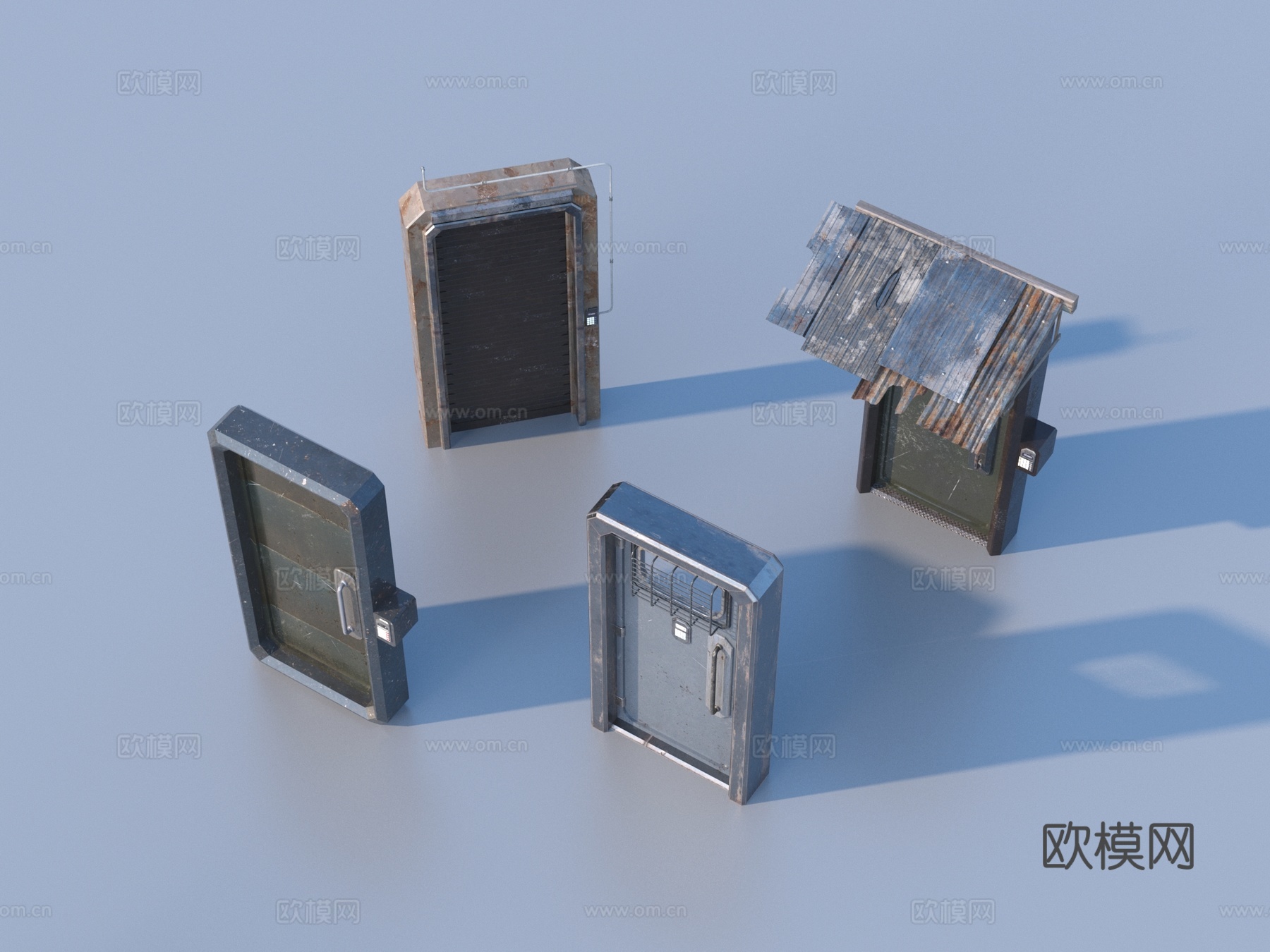门 铁门 大门 房门3d模型