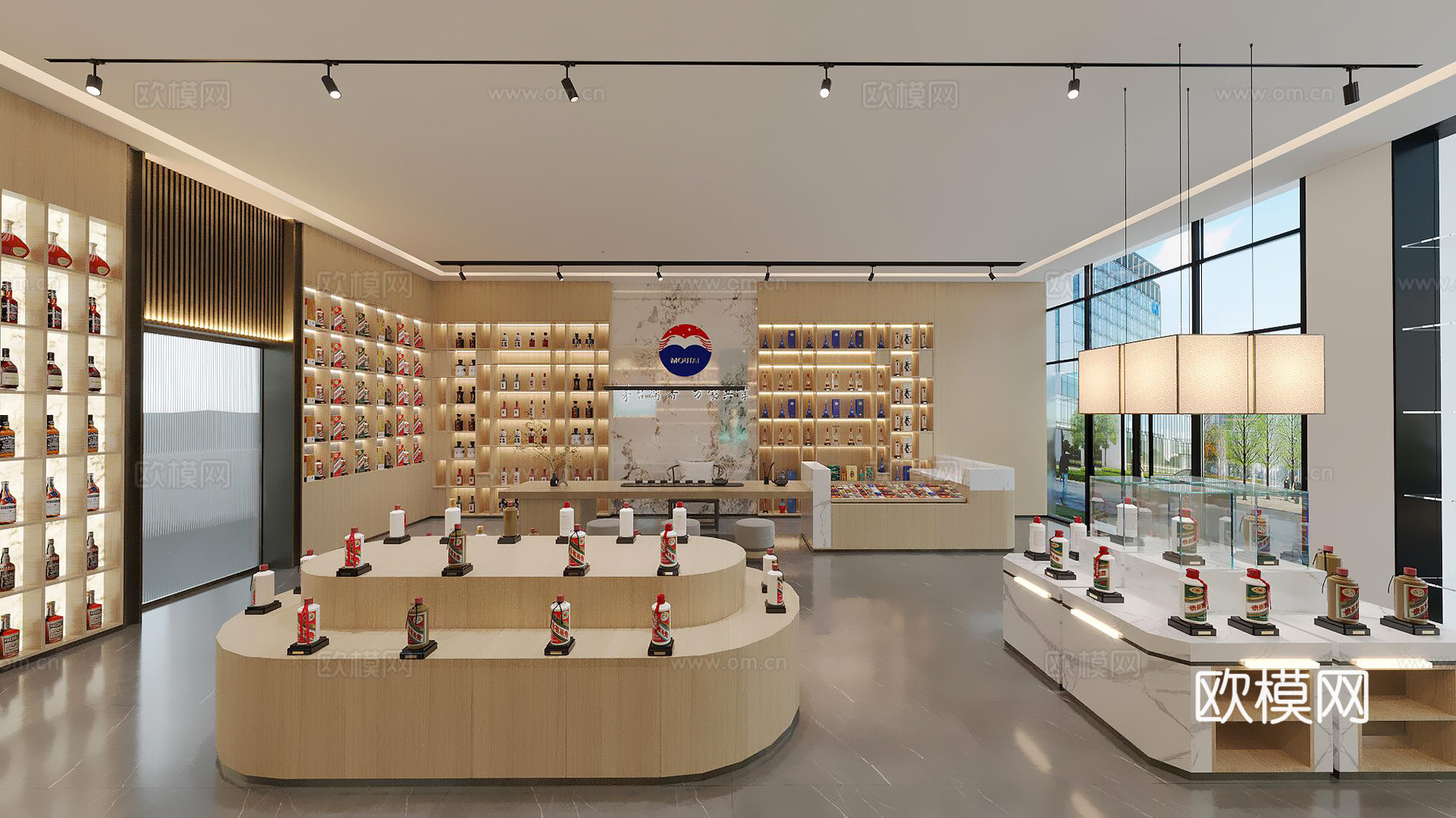 烟酒店3d模型