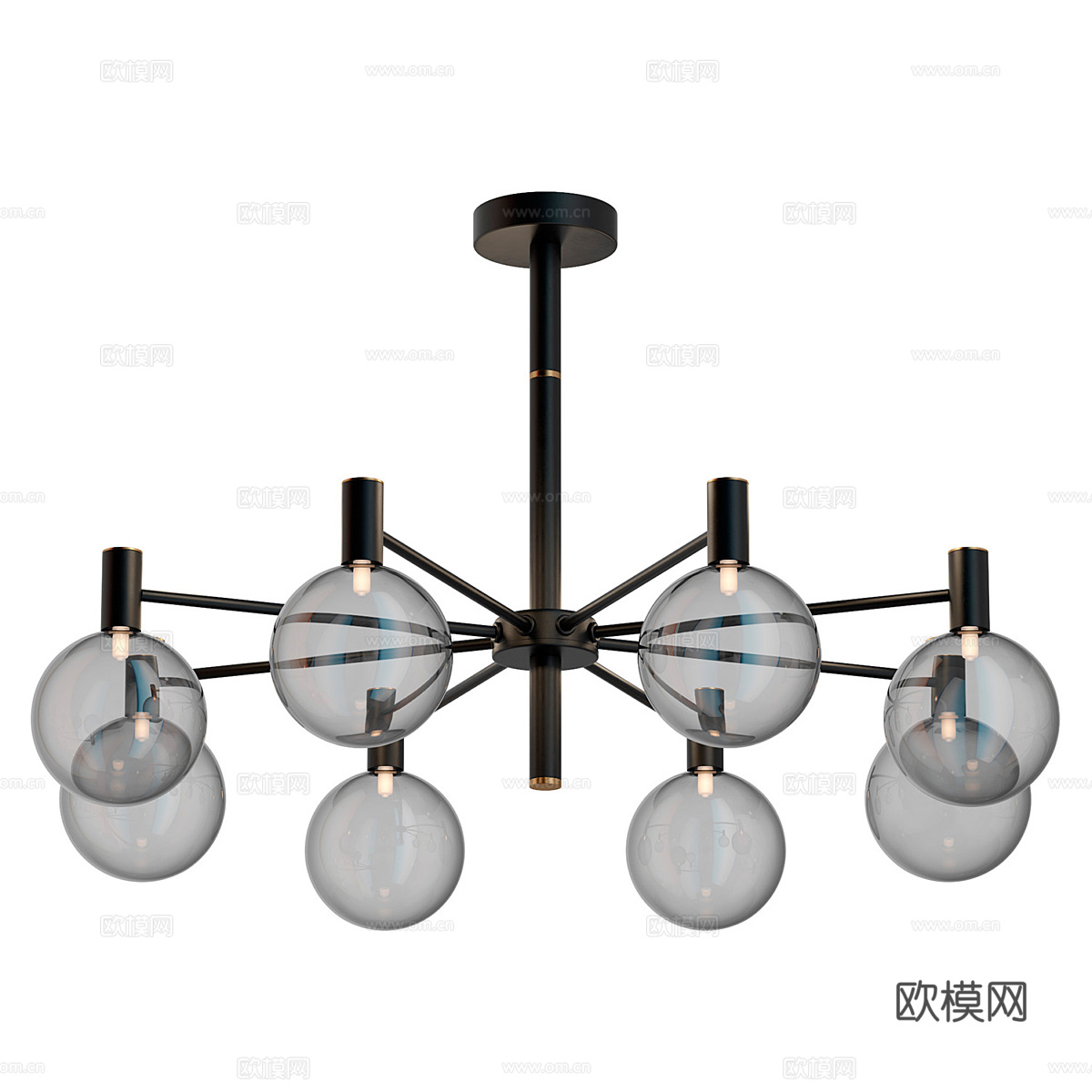 现代简约吊灯 吊灯 简约吊灯 餐厅吊灯3d模型