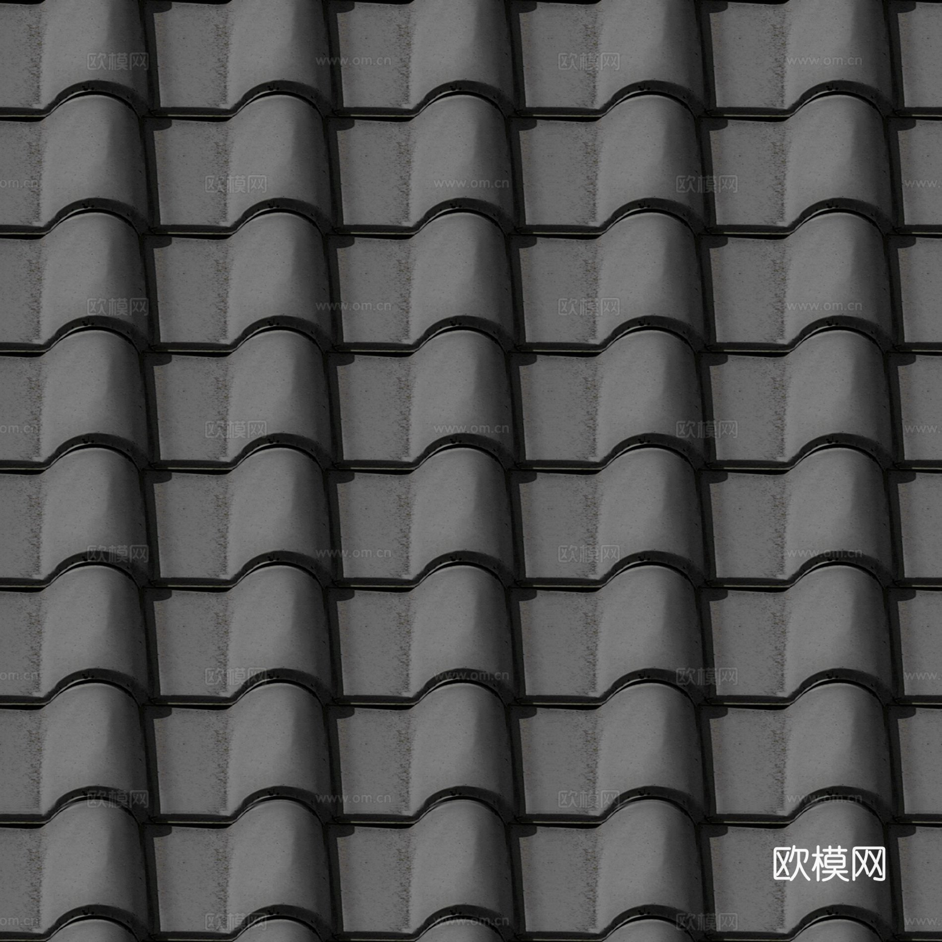 瓦砖，房顶瓦片 户外砖墙 仿古砖 无缝贴图